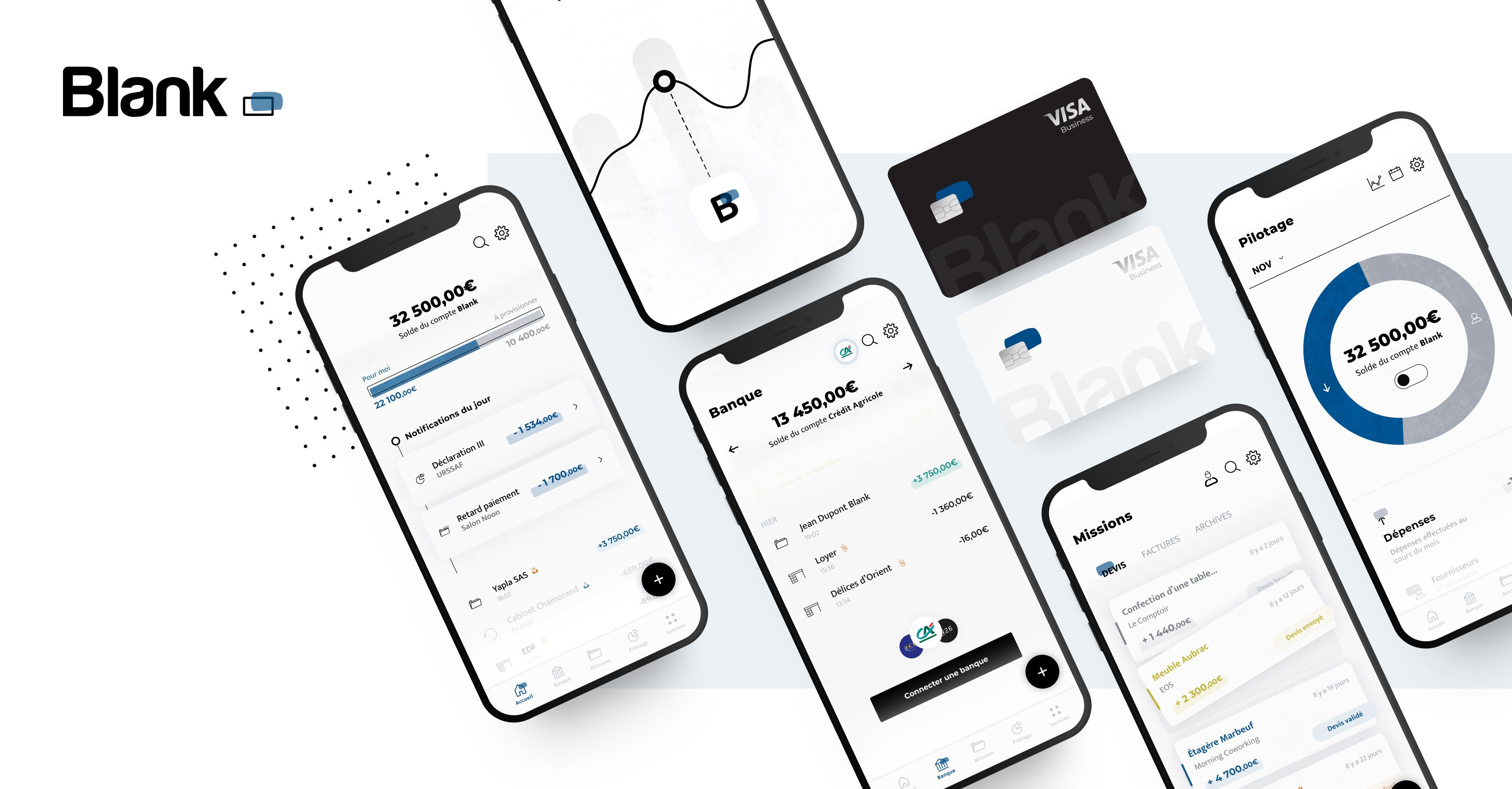 Blank, néo banque pour les indépendants